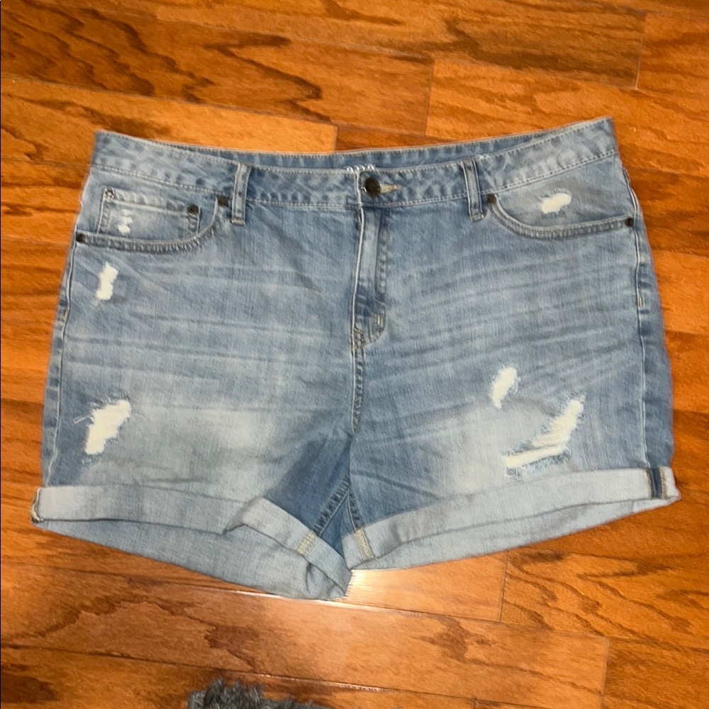 Ana Denim Distressed Women's Shorts Size 33/16